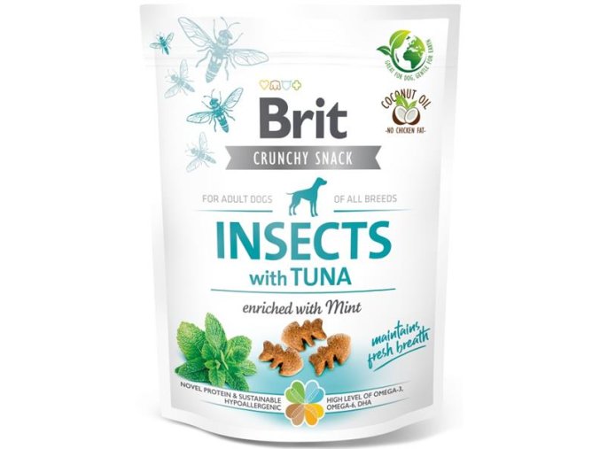 Brit Care Dog Crunchy Cracker Insect with Tuna enriched with Mint 200 g