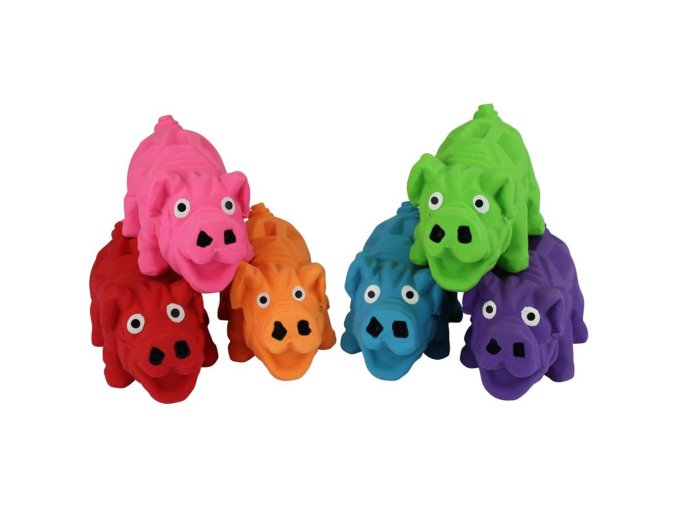 Hračka Multipet Origami Pals prase latex 10 cm