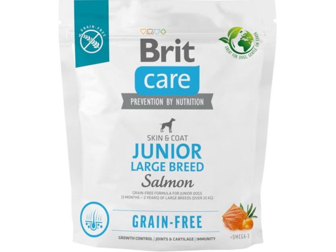 Brit Care Dog Grain-free Junior Large Breed Salmon 1 kg