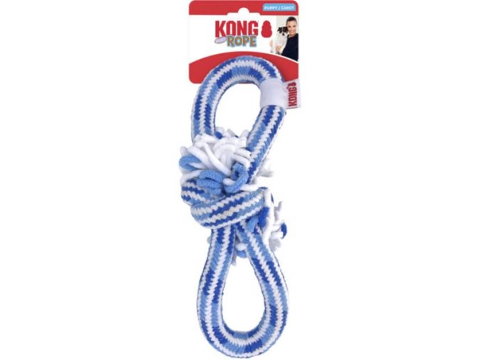 Hračka textil KONG Rope Tug Puppy M mix barev