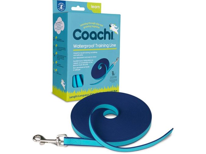 Výcvikové vodítko Waterproof Training modré 10 m COA