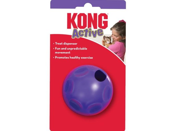 Hračka cat KONG Cat Treat Dispensing Ball fialový