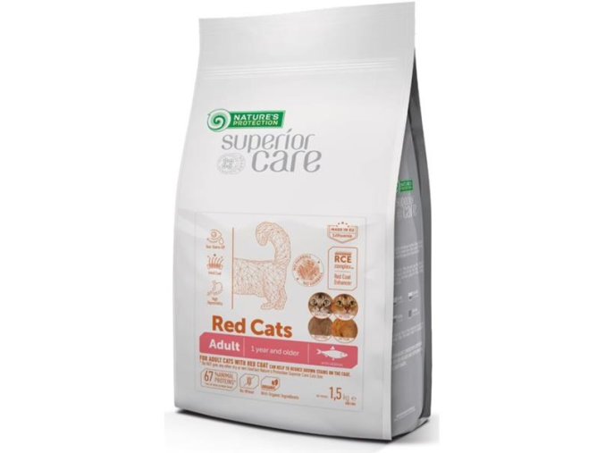 Nature's Protection Cat Dry Superior Care Red Adult GF Herring 1,5 kg