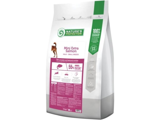 Nature's Protection Dog Dry Adult Mini Extra Salmon 7,5 kg