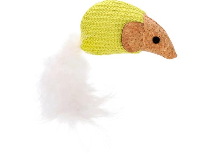Hračka cat plyš Lemmo myš 9 cm Flamingo (1 ks)