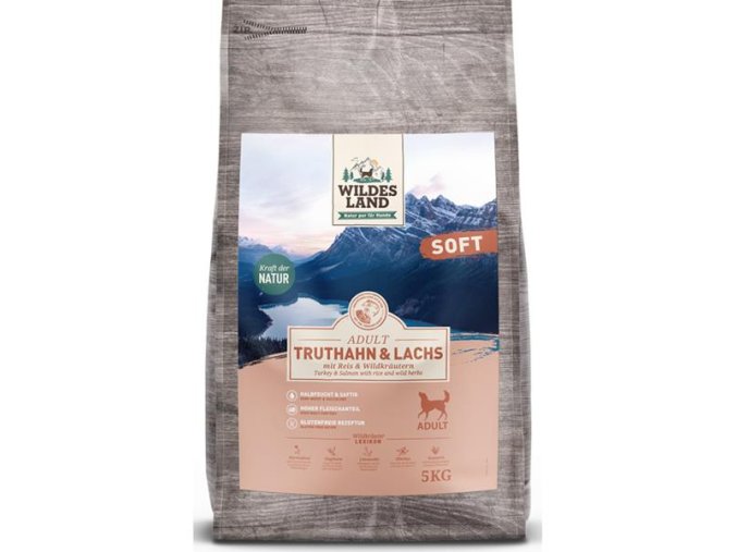 Wildes Land Dog Soft Adult Turkey & Salmon & Rice 5 kg