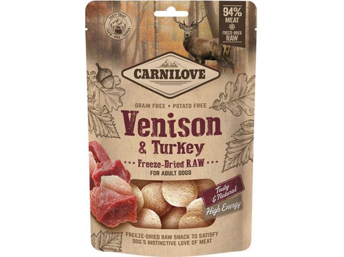 Carnilove Dog Freeze-Dried Raw Snacks Venison&Turkey 60g