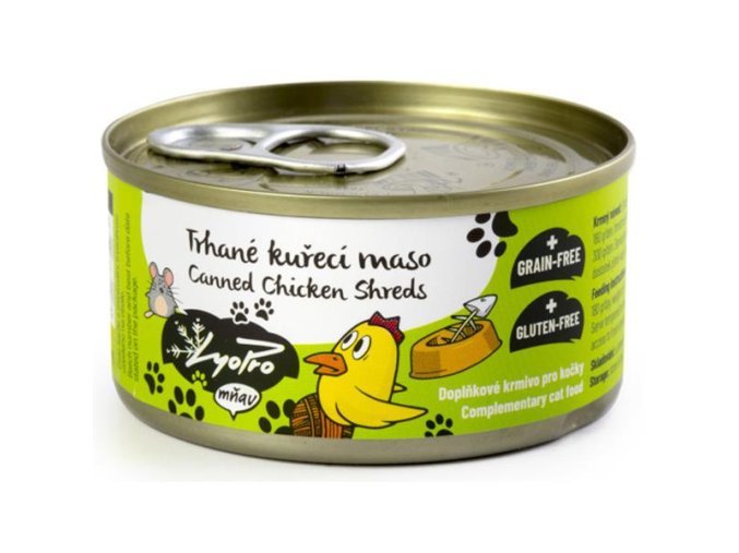 LyoPro mňau Trhané kuřecí maso 85 g