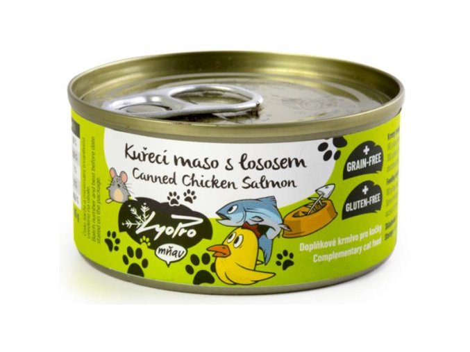 LyoPro mňau Kuřecí maso s lososem 85 g