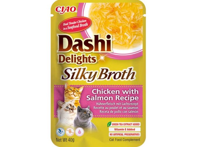 Inaba Dashi Delights Silky Broth kapsička kuře a losos 40 g