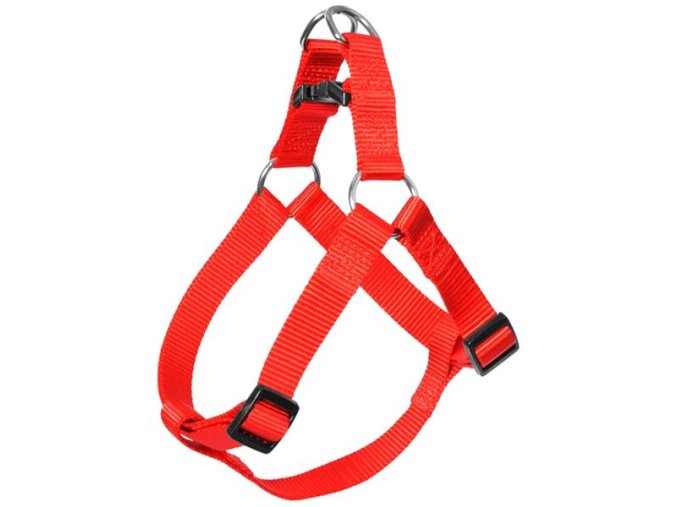 Postroj nylon Červená DUVO+ 2,5 x 65-80 cm