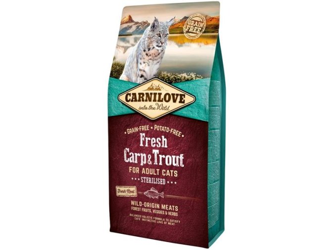 Carnilove Cat Fresh Carp & Trout - Sterilized 6kg