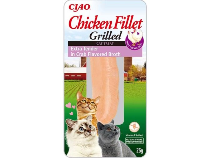 Inaba Chicken Fillet extra křehký v krabím vývaru 25 g