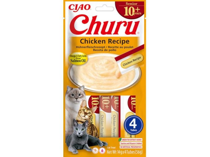 Inaba Churu Senior cat snack kuře 4x14 g