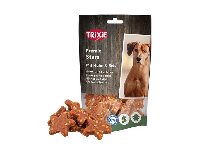 PREMIO Stars, hvězdičky s kuřetem a rýží, 100 g
