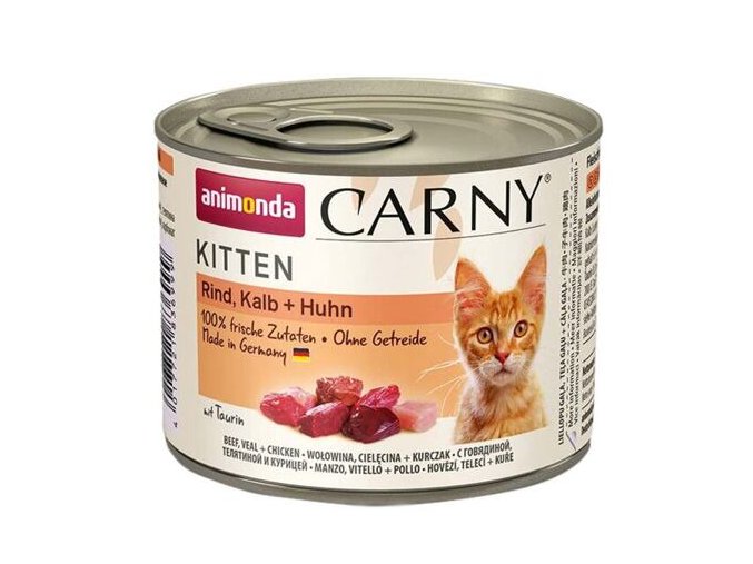 ANIMONDA konzerva CARNY Kitten - telecí + kuřecí + krůta 200g