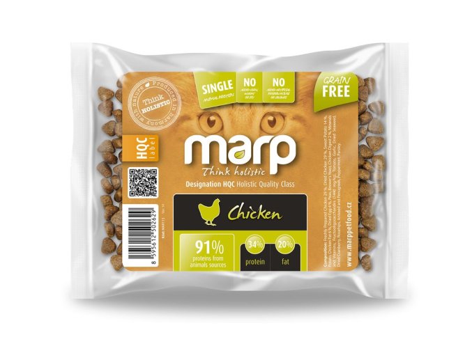 Marp Holistic Chicken CAT - kuřecí bez obilovin pro kočky vzorek 70g