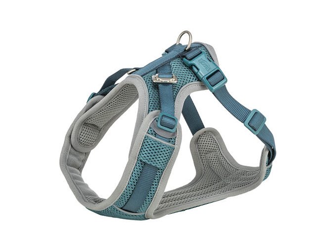 FlexMesh Premium postroj, široký střih, petrolejová (Velikost postroje Premium FlexMesh L: 63-92 cm/ 25 mm)
