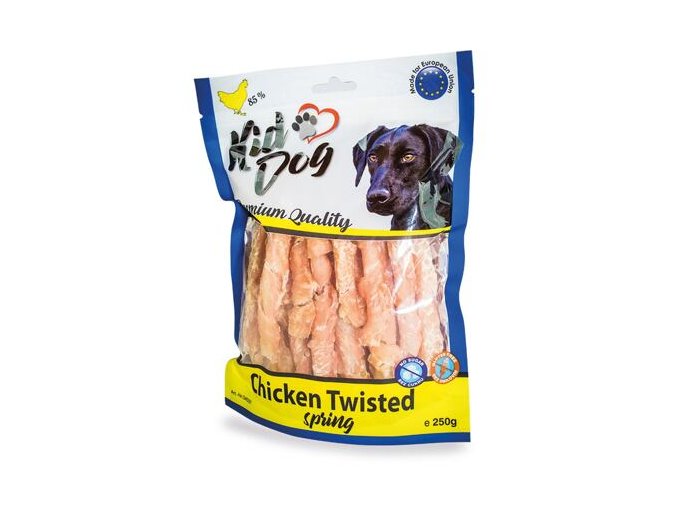 KIDDOG kuřecí prsa ve spirále, měkké masíčko 250 g
