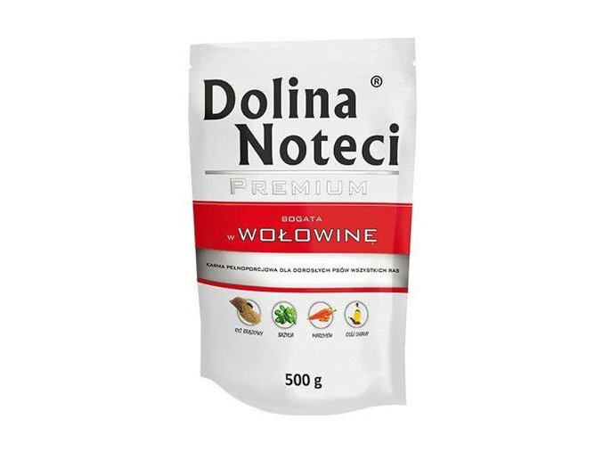 DOLINA NOTECI PREMIUM hovězí kapsička pro psy 500 g
