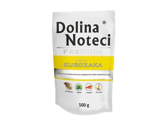 DOLINA NOTECI PREMIUM kuřecí kapsička pro psy 500 g