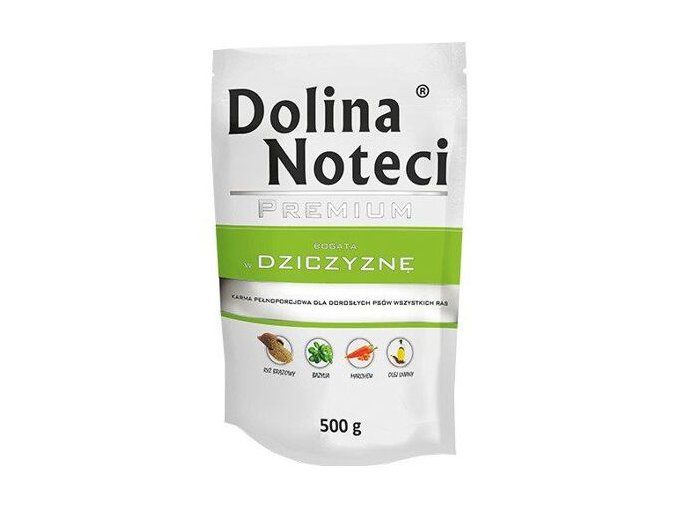 DOLINA NOTECI PREMIUM zvěřinová kapsička pro psy 500 g