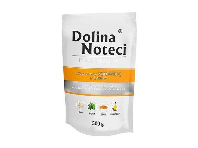 DOLINA NOTECI PREMIUM kachna s dýní kapsička pro psy 500 g
