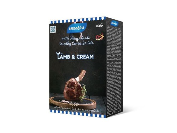 SMOOKIES Premium LAMB - jehněčí sušenky 100% human grade, 200g