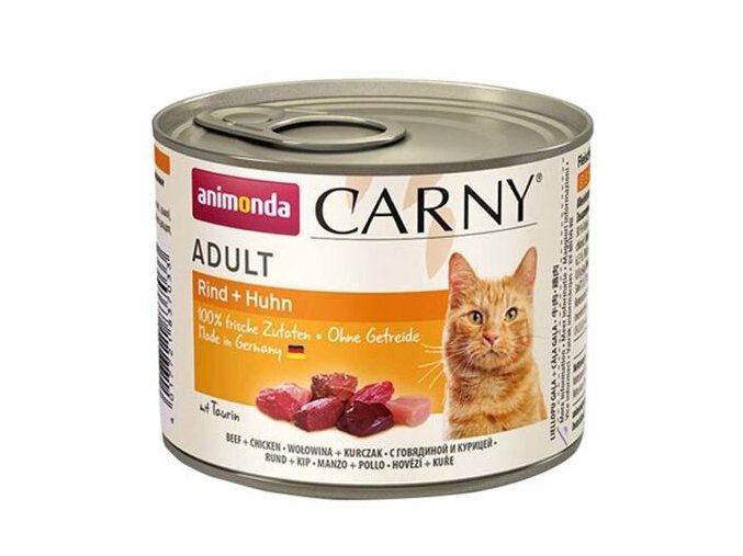 ANIMONDA konzerva CARNY Kitten - drůbeží + hovězí 200g