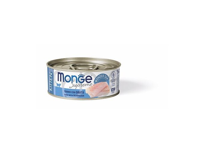 MONGE SUPREME KITTEN tuňák a pražma pro kočky 80 g