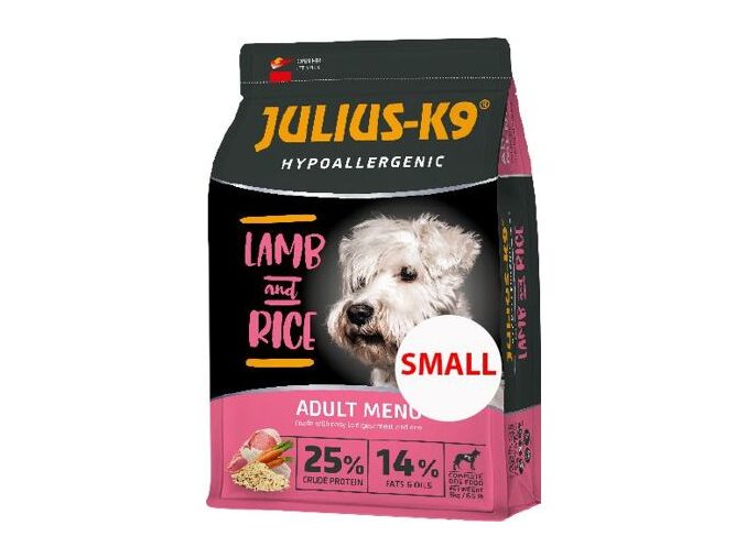 JULIUS K-9 HighPremium ADULT SMALL Hypoallergenic LAMB & Rice