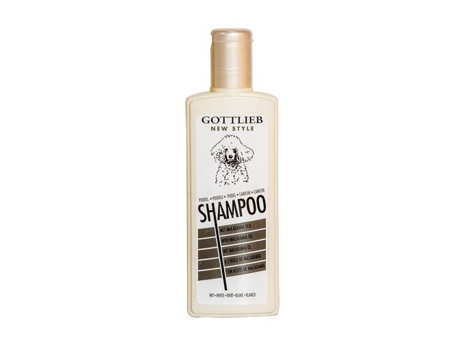 Gottlieb Pudel šampon pro psy 300 ml - pro bílé pudly s makadamovým olejem