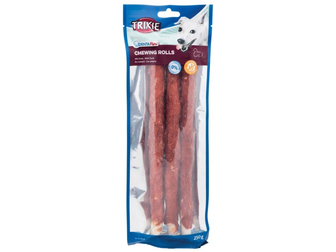 DENTAfun-tyčinka svázaná kachním masem 3ks, 28cm (250 g)