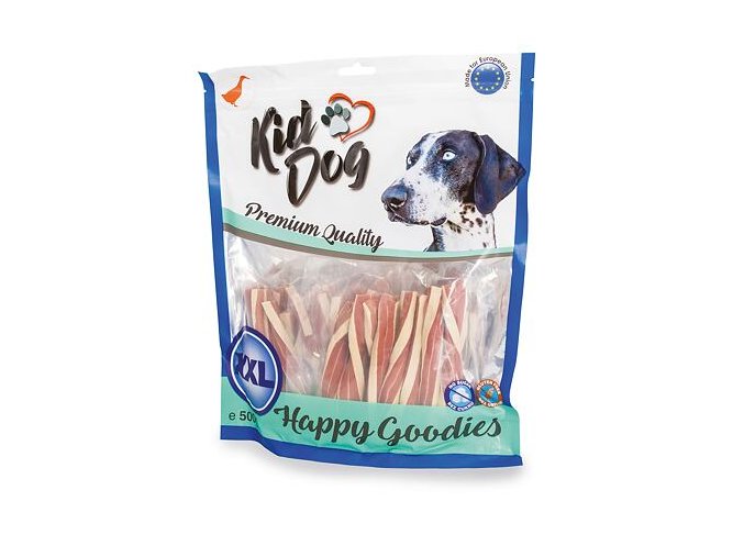 KIDDOG kachní sendvič s treskou kroucený 500 g