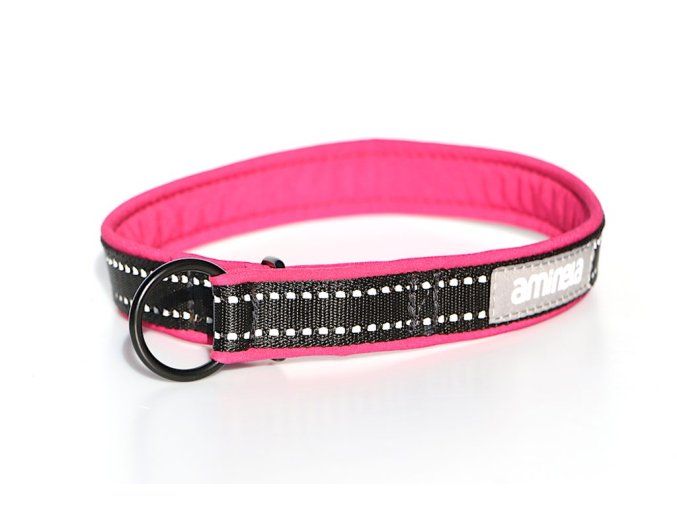 Aminela obojek polostahovací Sport & City 25mm/42cm + 5cm, malinová