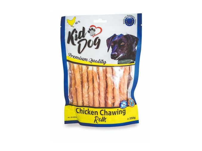 KIDDOG kuřecí masíčko na buvolí tyčince - 8 mm/12 cm 250 g