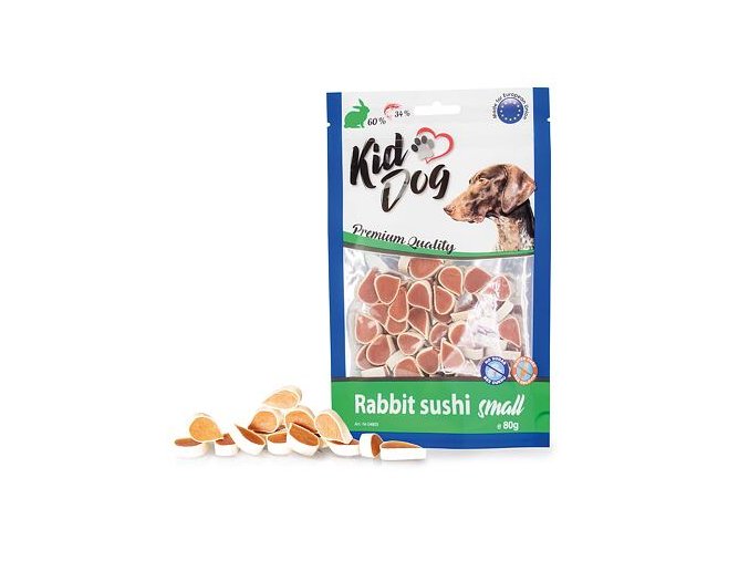 KIDDOG králičí malé sushi 80 g