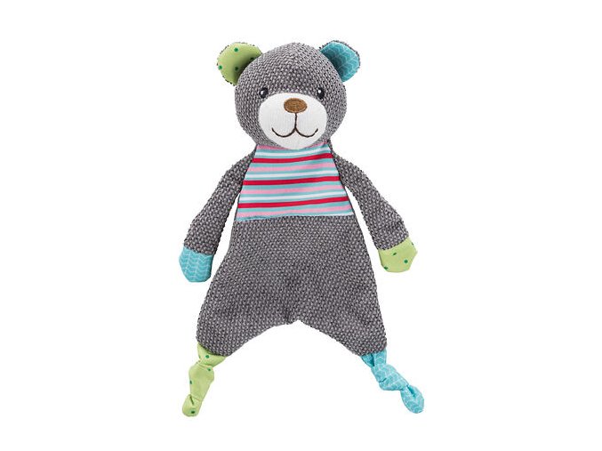 JUNIOR plyšový medvídek s šustící fólií, 28 cm