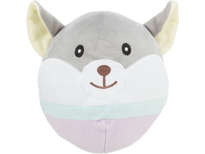 JUNIOR Bear, plyšová medvědí hlava pro štěňata, 20 cm