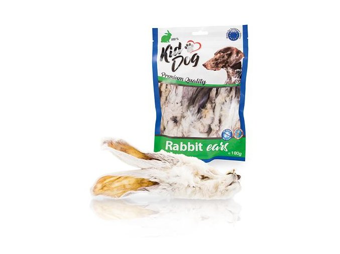 KIDDOG králičí uši se srstí 180 g