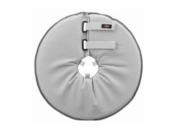 Ochranný měkký límec "disk", S: 30-34 cm/19,5 cm, polyester/pěna, šedá