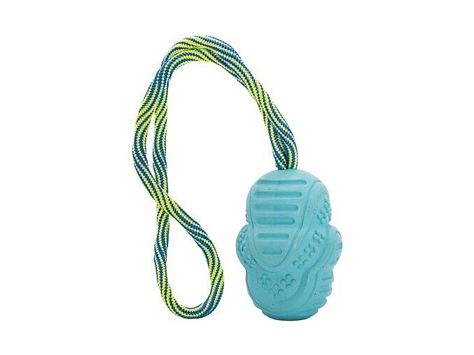 Vrhací tréninkový Aport s vlákny z rýžových slupek, na laně 8/30 cm HipHop