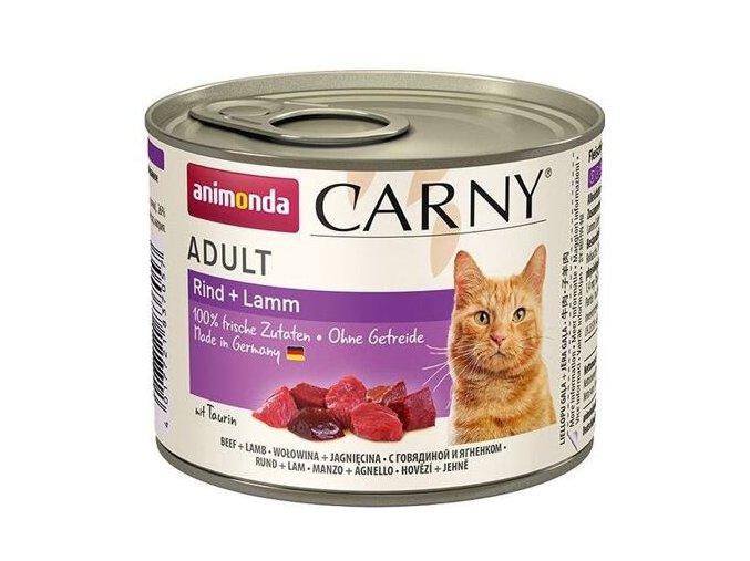 ANIMONDA konzerva CARNY Adult - hovězí, jehněčí 200g