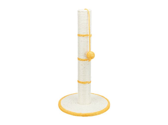 Sisalové škrabadlo s míčem (Velikost škrabadla s míčem základna: ø 35 cm, sloupek: ø 9 cm, výška: 62 cm)