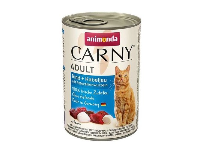 ANIMONDA konzerva CARNY Adult - hovězí, treska, petržel 400g