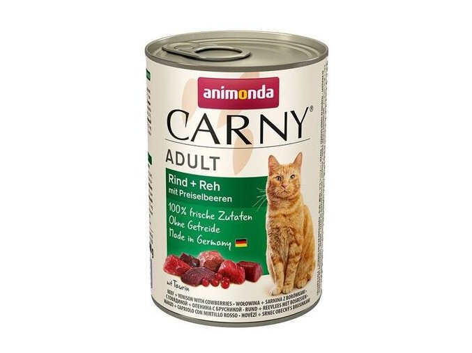 ANIMONDA konzerva CARNY Adult - hovězí, srnčí, brusinky 400g