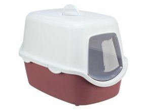 WC VICO kryté s dvířky, bez filtru 56 x 40 x 40 cm, vínová/bílá