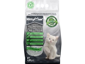 KITTYMAX hrudkující, bezprašný bílý bentonit ALOE VERA 5 l