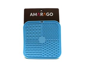 Amarago lízací podložka hranatá 20x20cm světle modrá