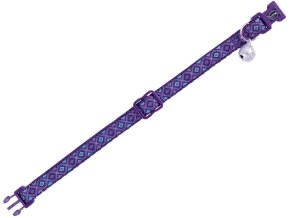 Nobby Design Lilac obojek s rolničkou pro kočky fialový 1 ks